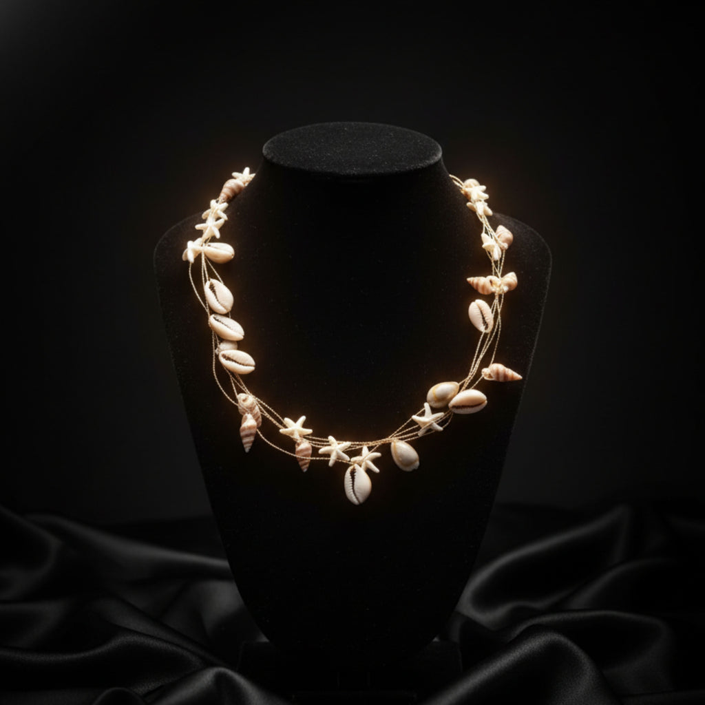 Boho Natural Seashell Choker Necklace