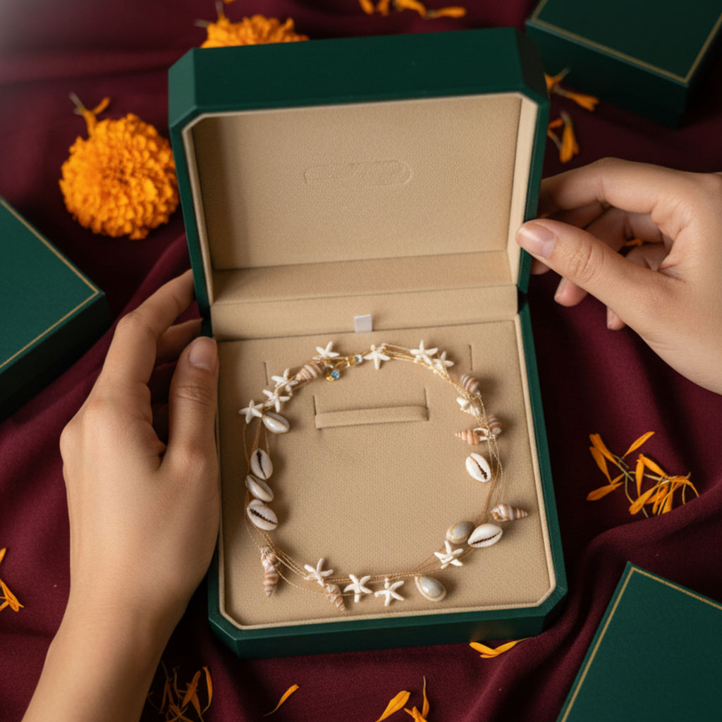 Boho Natural Seashell Choker Necklace