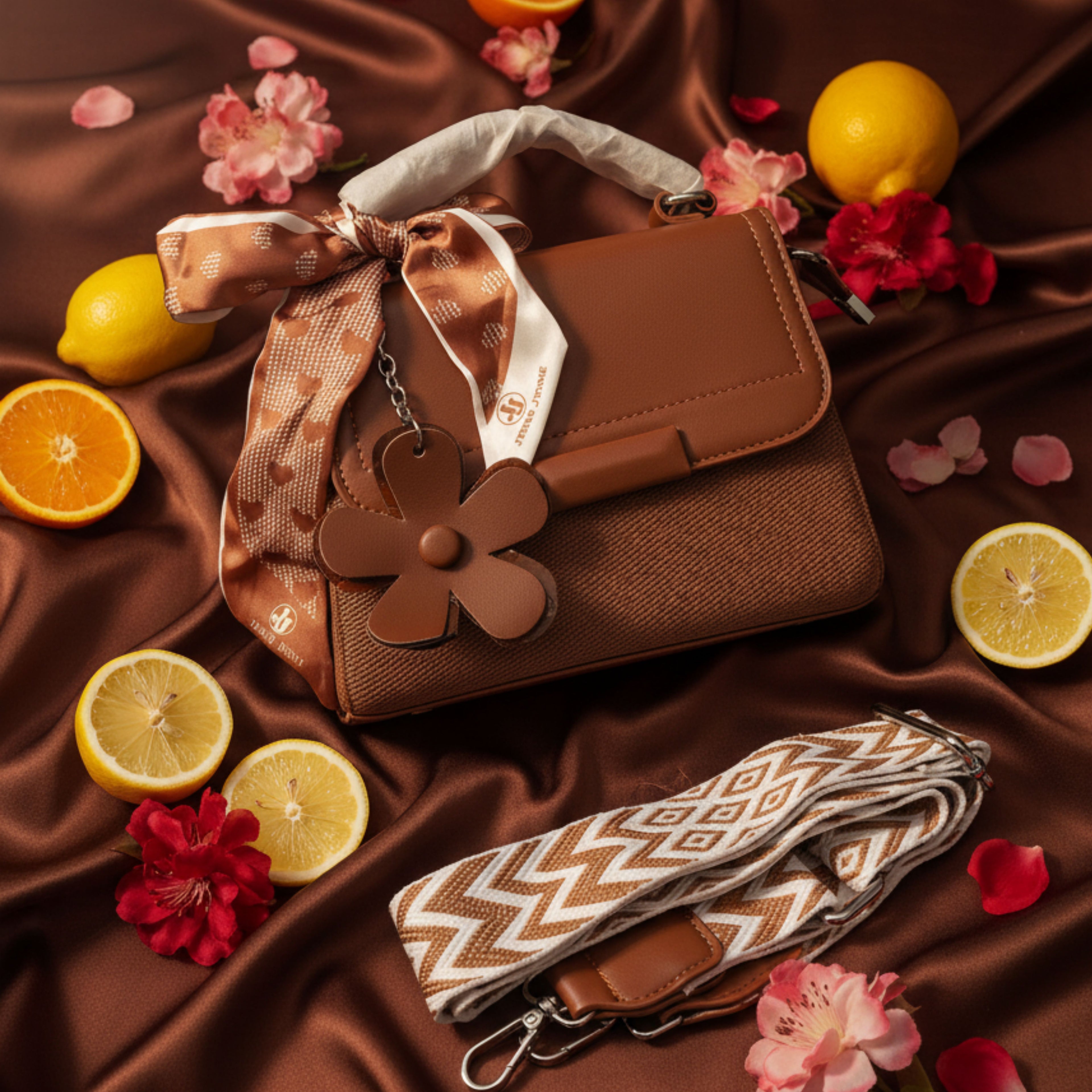 CARAMEL CHARM HANDBAG