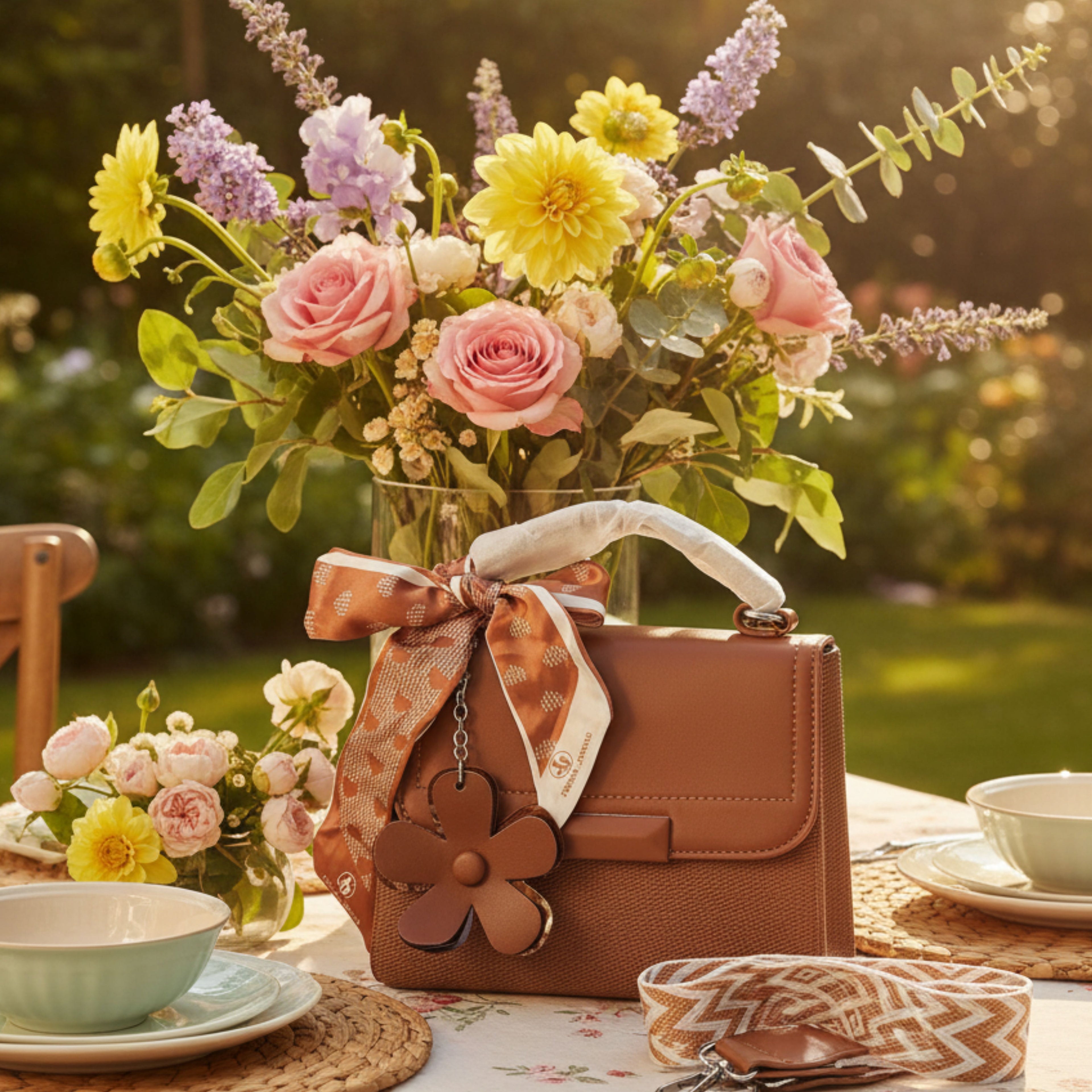 CARAMEL CHARM HANDBAG