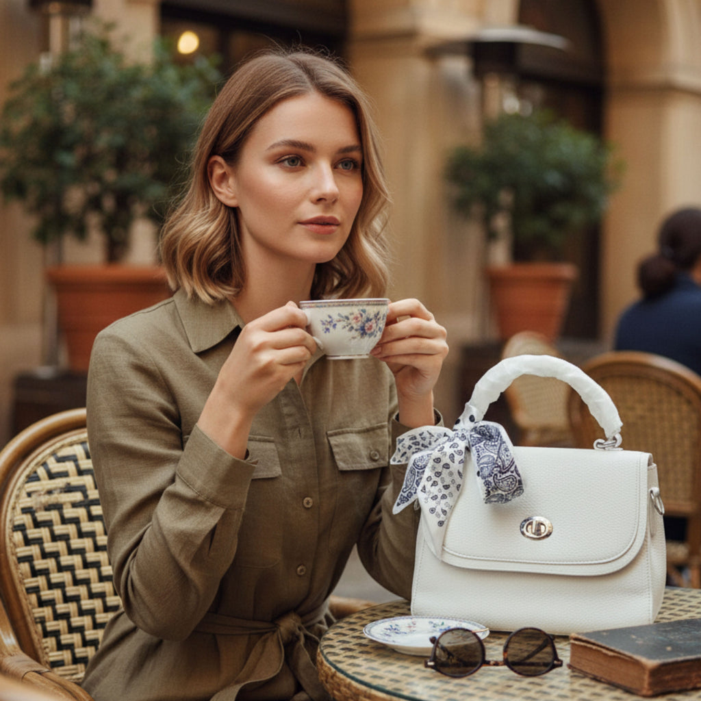 IVORY ELEGANCE HANDBAG
