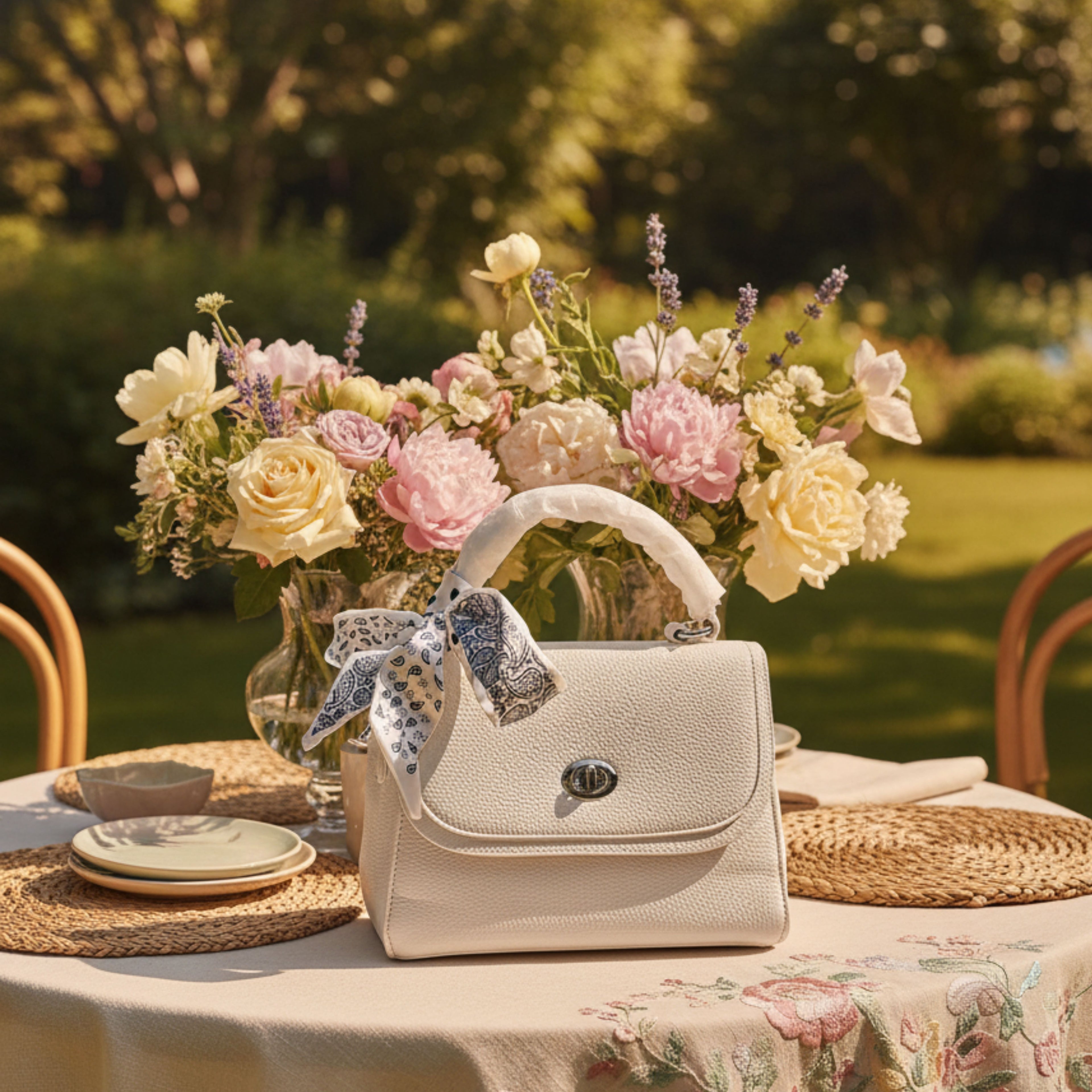 IVORY ELEGANCE HANDBAG