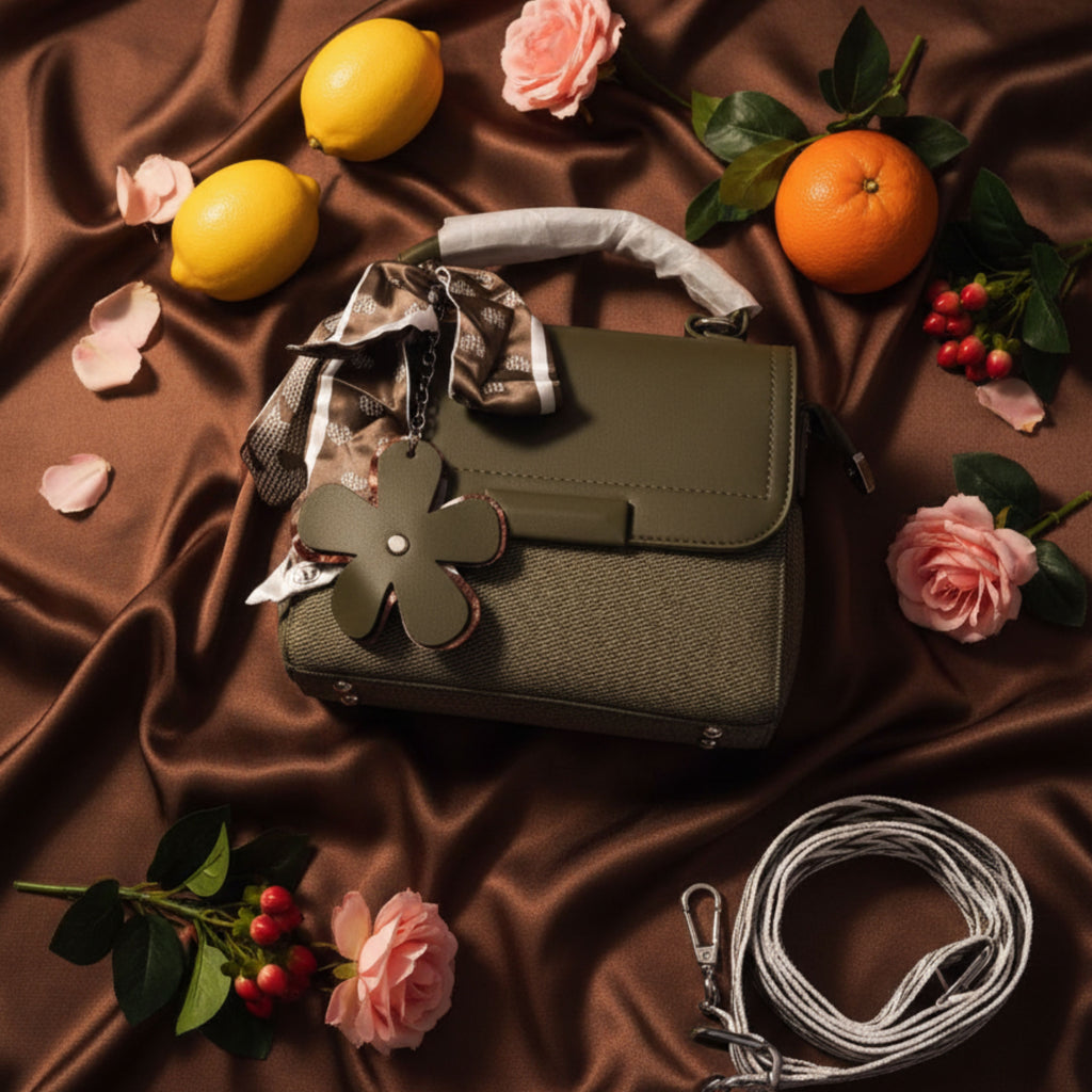 OLIVE BLOOM HANDBAG