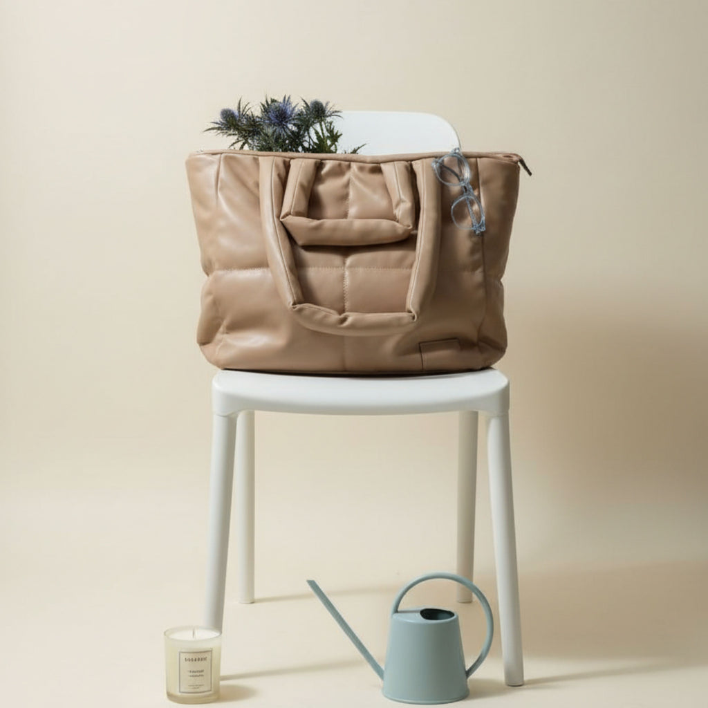 LUXE QUILTED TOTE BAG – CHIC, SPACIOUS & EFFORTLESSLY ELEGANT