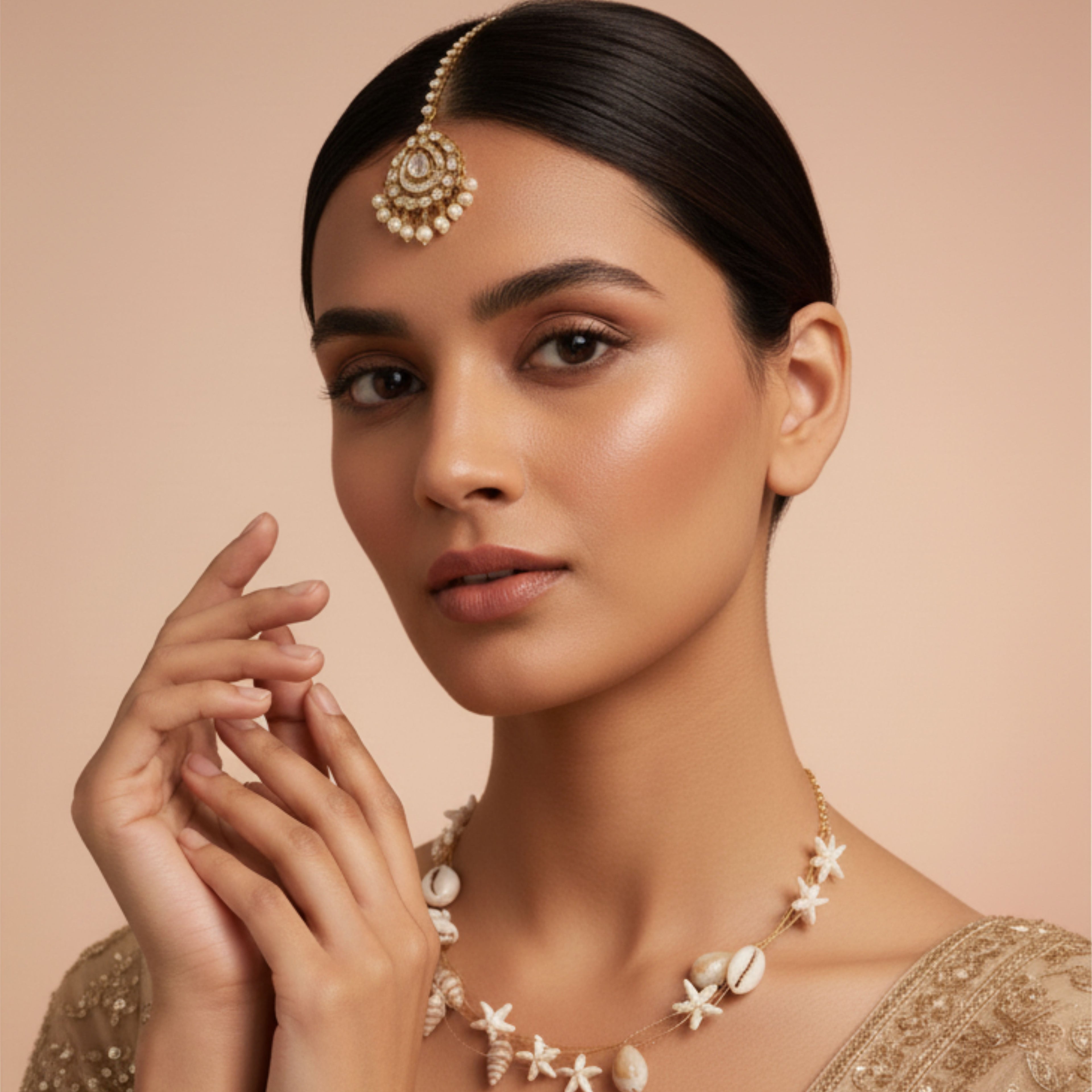 Boho Natural Seashell Choker Necklace